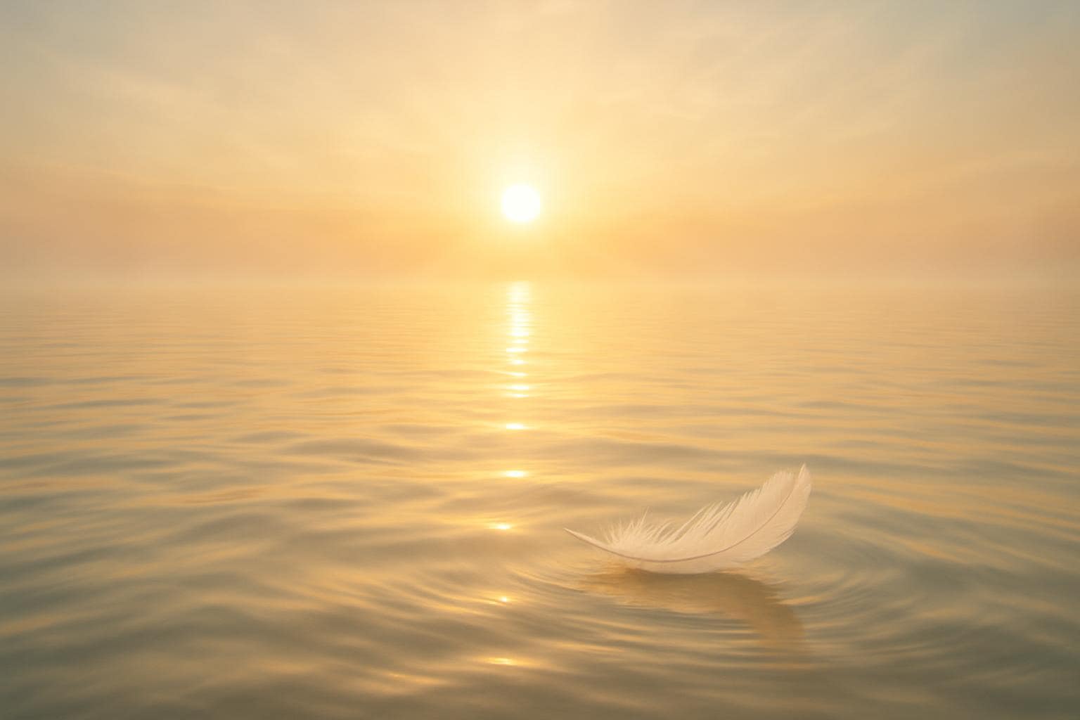 Golden sunrise over calm water symbolizing a new beginning after completion